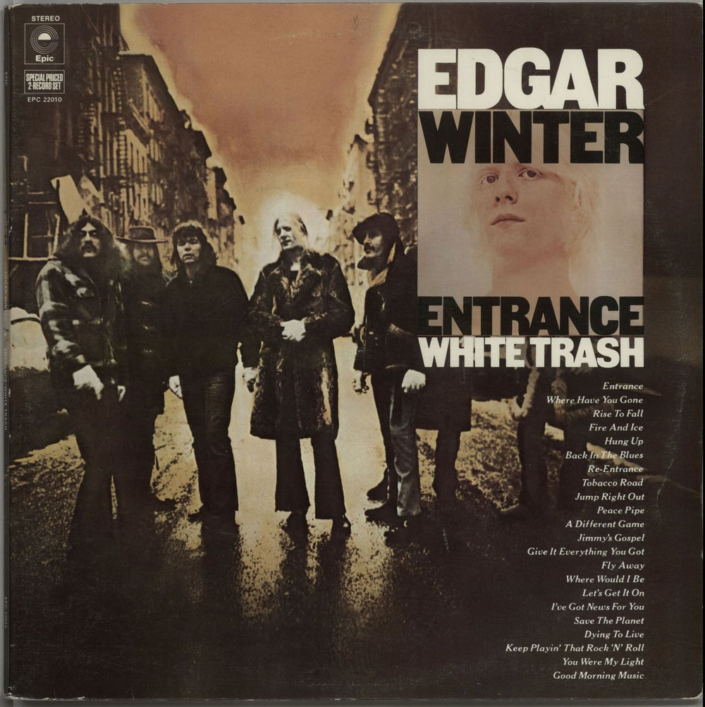 Edgar Winter Entrance / White Trash UK 2-LP vinyl record set (Double LP Album) EPC22010