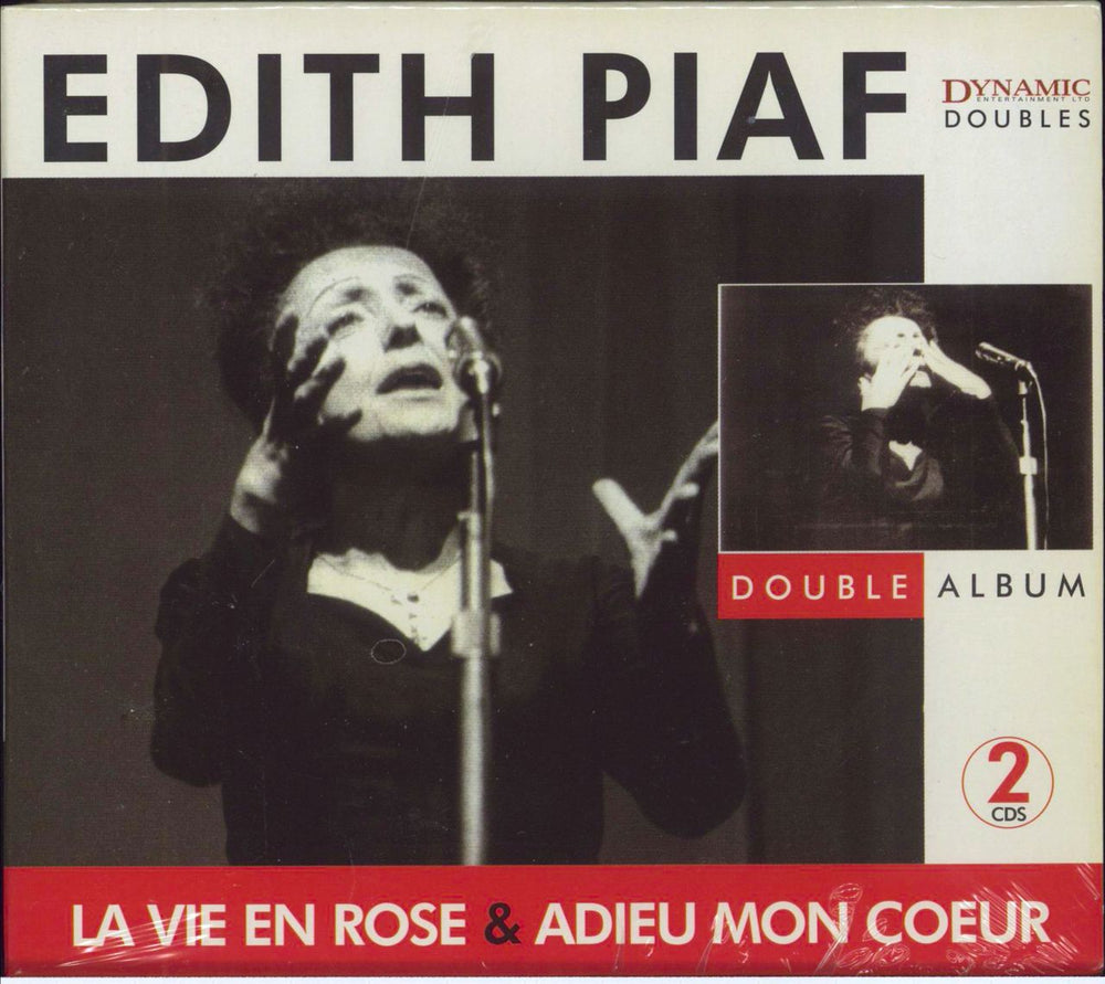 Edith Piaf La Vie En Rose & Adieu Mon Coeur - Sealed UK 2 CD album set (Double CD) DYN4011