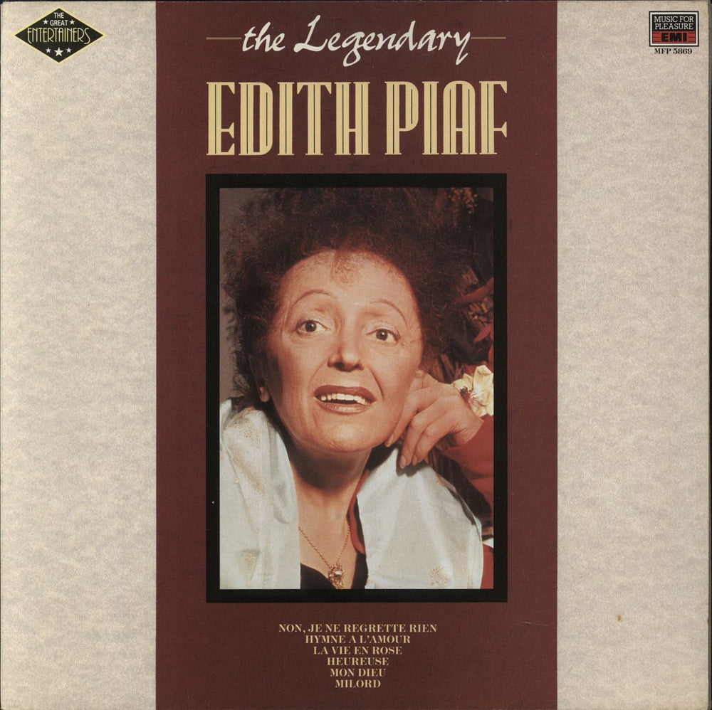 Edith Piaf The Legendary Edith Piaf UK vinyl LP album (LP record) MFP5869