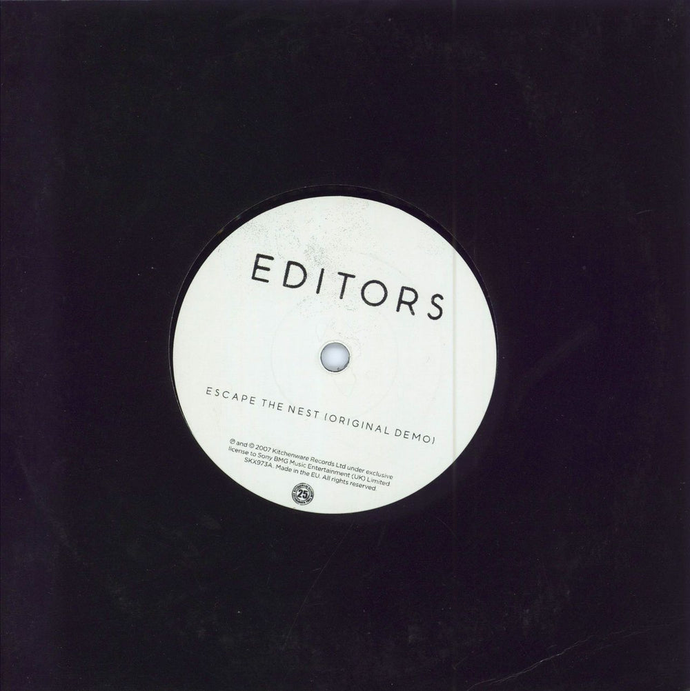 Editors The Racing Rats (Bonus Original Demos) UK 7" vinyl single (7 inch record / 45) SKX973