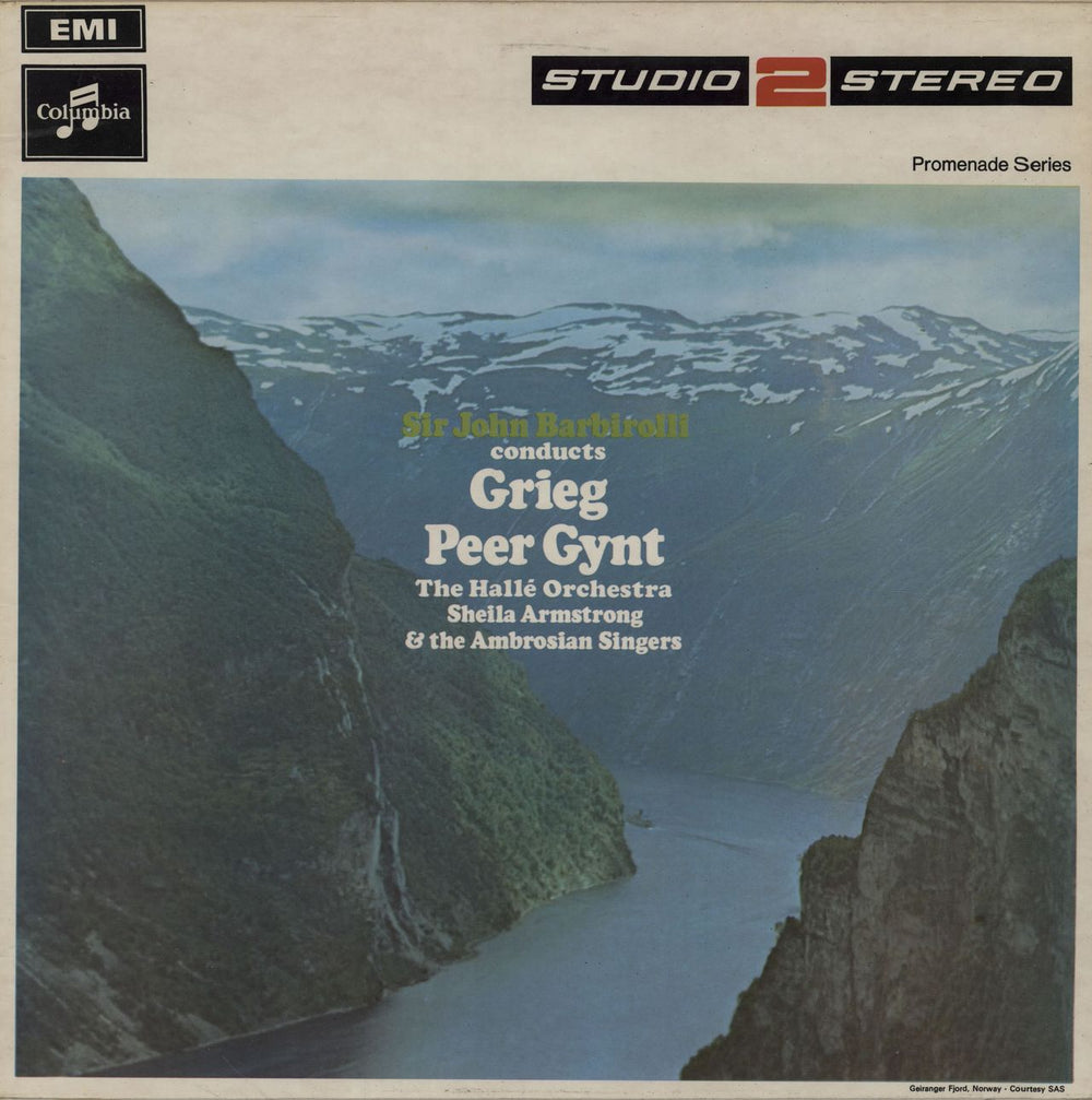 Edvard Grieg Peer Gynt UK vinyl LP album (LP record) TWO269