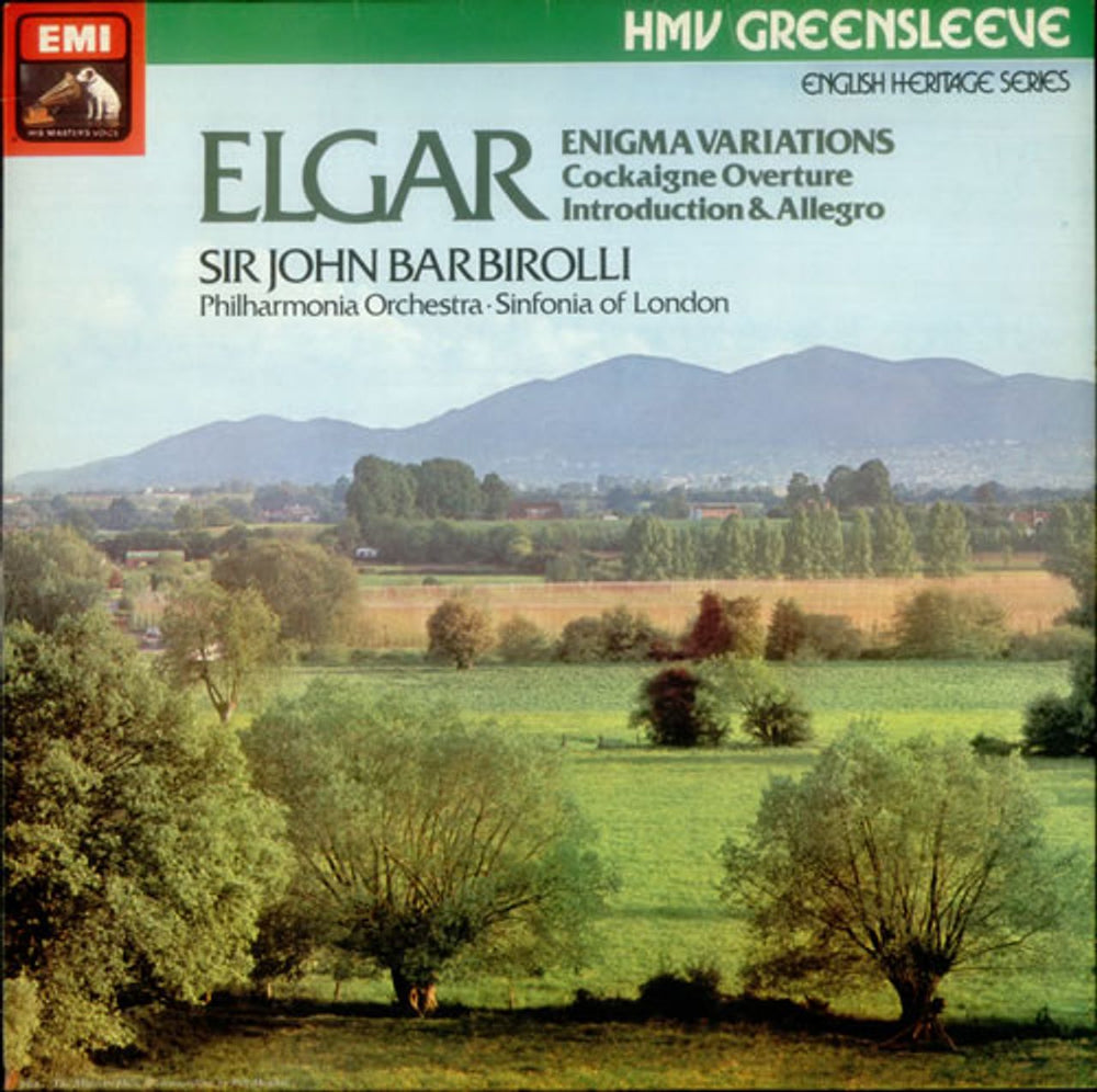 Edward Elgar Enigma Variations Etc UK vinyl LP album (LP record) ESD7169