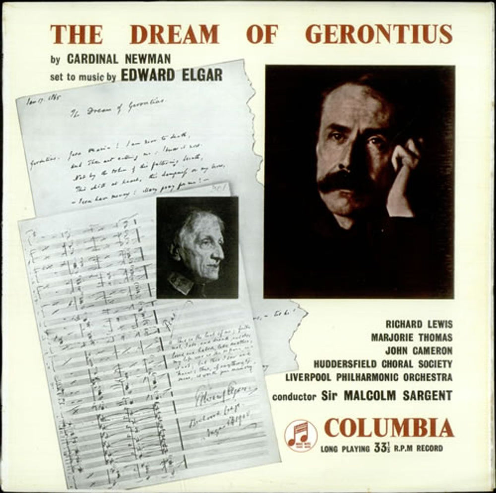 Edward Elgar The Dream of Gerontius - 1st UK 2-LP vinyl record set (Double LP Album) 33CX1247/8