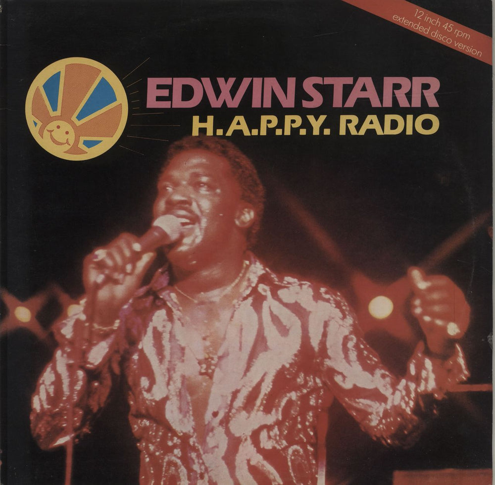 Edwin Starr H.A.P.P.Y. Radio UK 12" vinyl single (12 inch record / Maxi-single) TCD2408