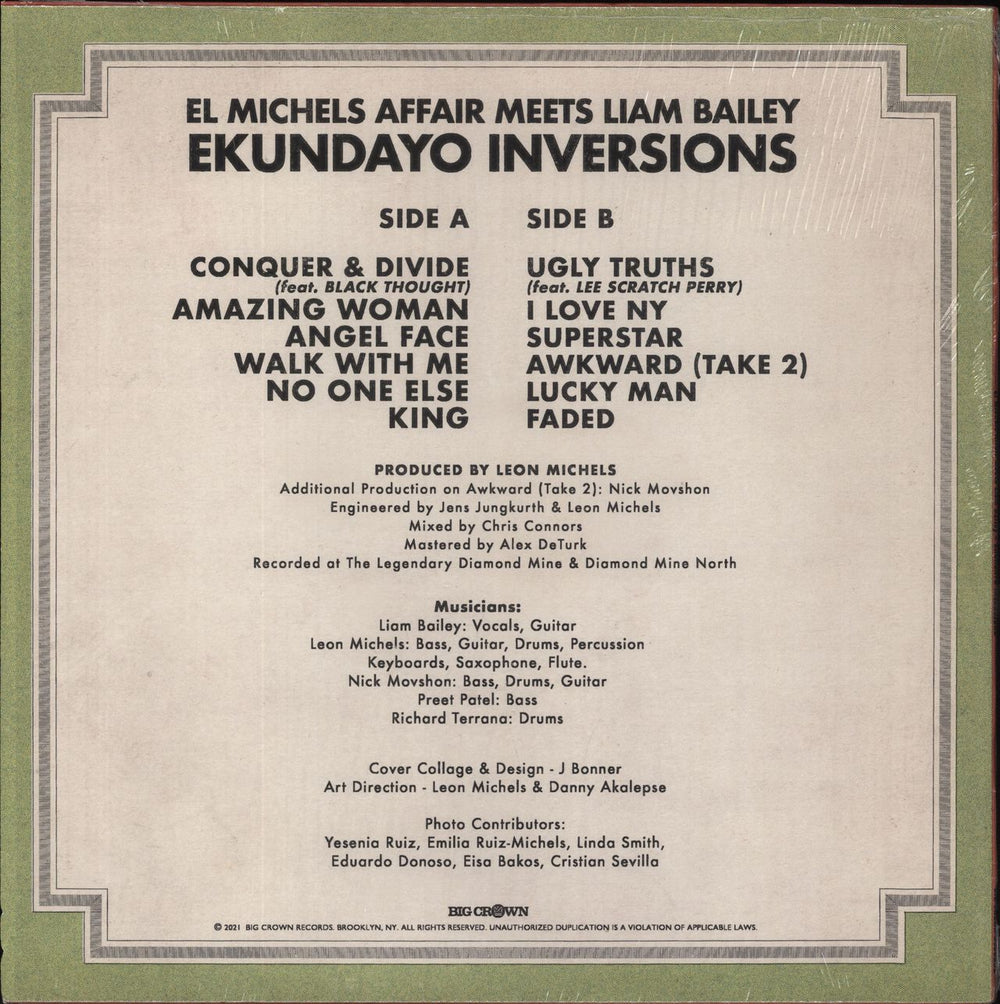 EL MICHELS AFFAIR Ekundayo Inversions - Red Vinyl US vinyl LP album (LP record)