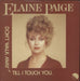 Elaine Paige Don't Walk Away Till I Touch You - A Label UK Promo 7" vinyl single (7 inch record / 45) EMI2862