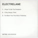 Electrelane I Want To Be The President EP UK Promo CD-R acetate CD ACETATE