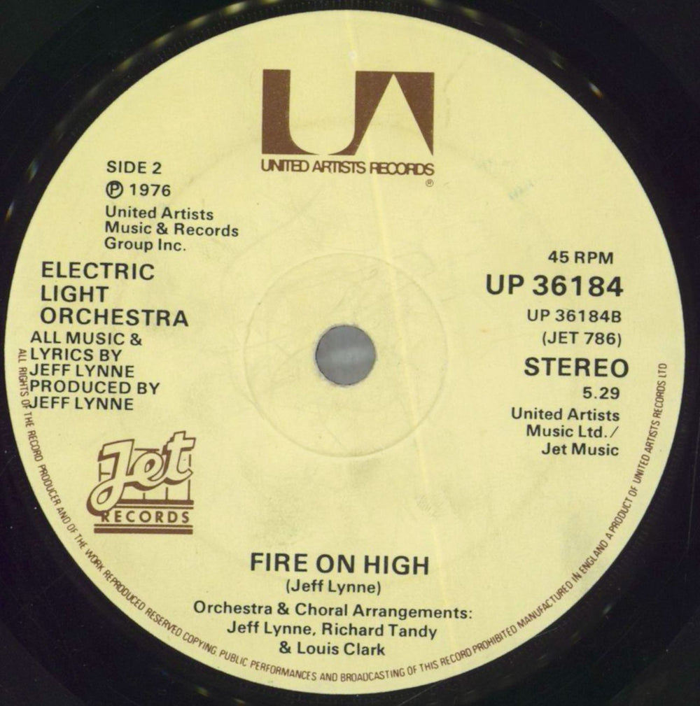 Electric Light Orchestra Livin' Thing UK 7" vinyl single (7 inch record / 45)