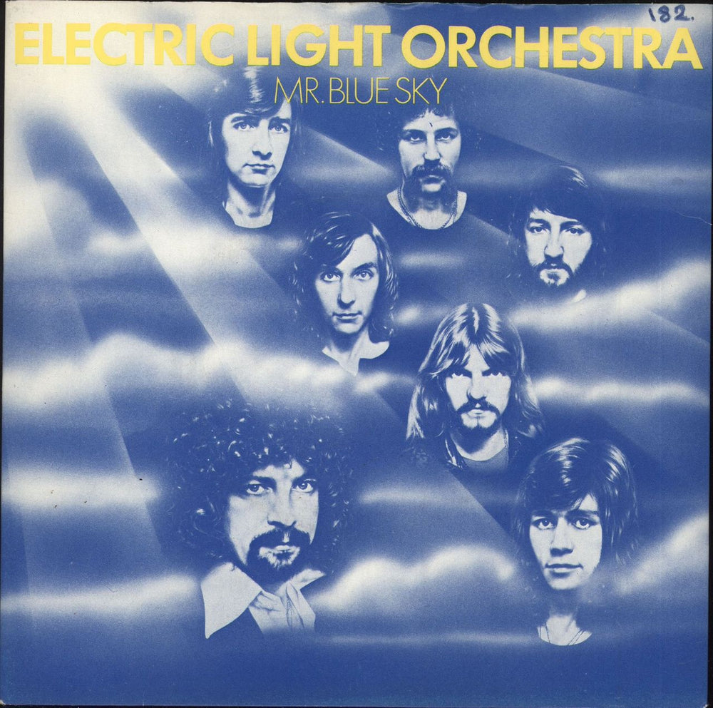 Electric Light Orchestra Mr. Blue Sky - Blue Vinyl + P/S UK 7" vinyl single (7 inch record / 45) UP36342