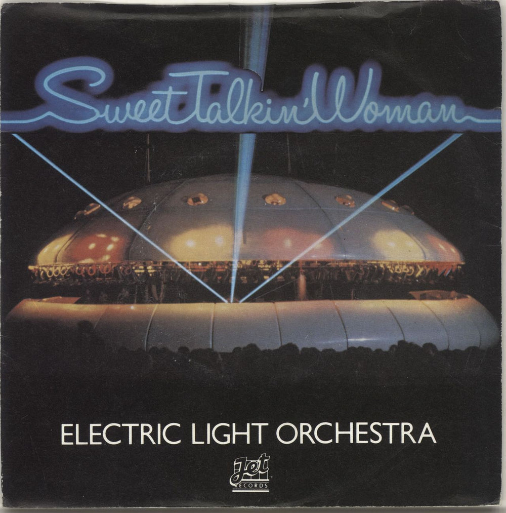 Electric Light Orchestra Sweet Talkin' Woman - Purple Vinyl + Sleeve UK Promo 7" vinyl single (7 inch record / 45) SJET121