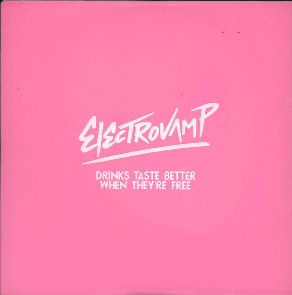 Electrovamp Drinks Taste Better When They're Free UK Promo CD single (CD5 / 5") DRINKSCD1