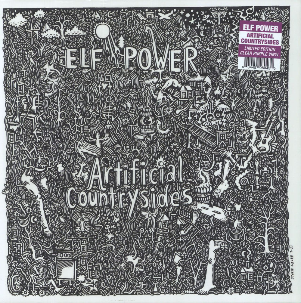 Elf Power Artificial Countrysides - Purple Vinyl US vinyl LP album (LP record) YEP-3034LE