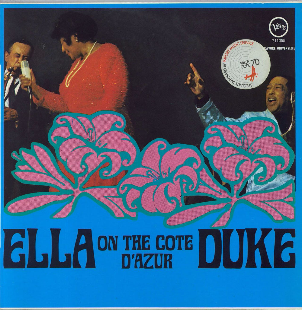 Ella Fitzgerald & Duke Ellington Ella And Duke At The Côte d'Azur French vinyl LP album (LP record) 711055