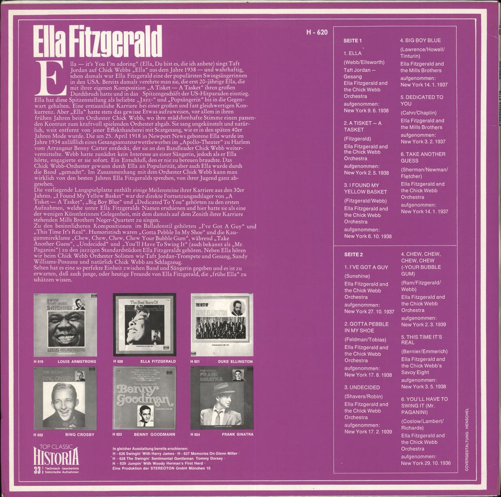 Ella Fitzgerald The Best Years Of Ella Fitzgerald German vinyl LP album (LP record)