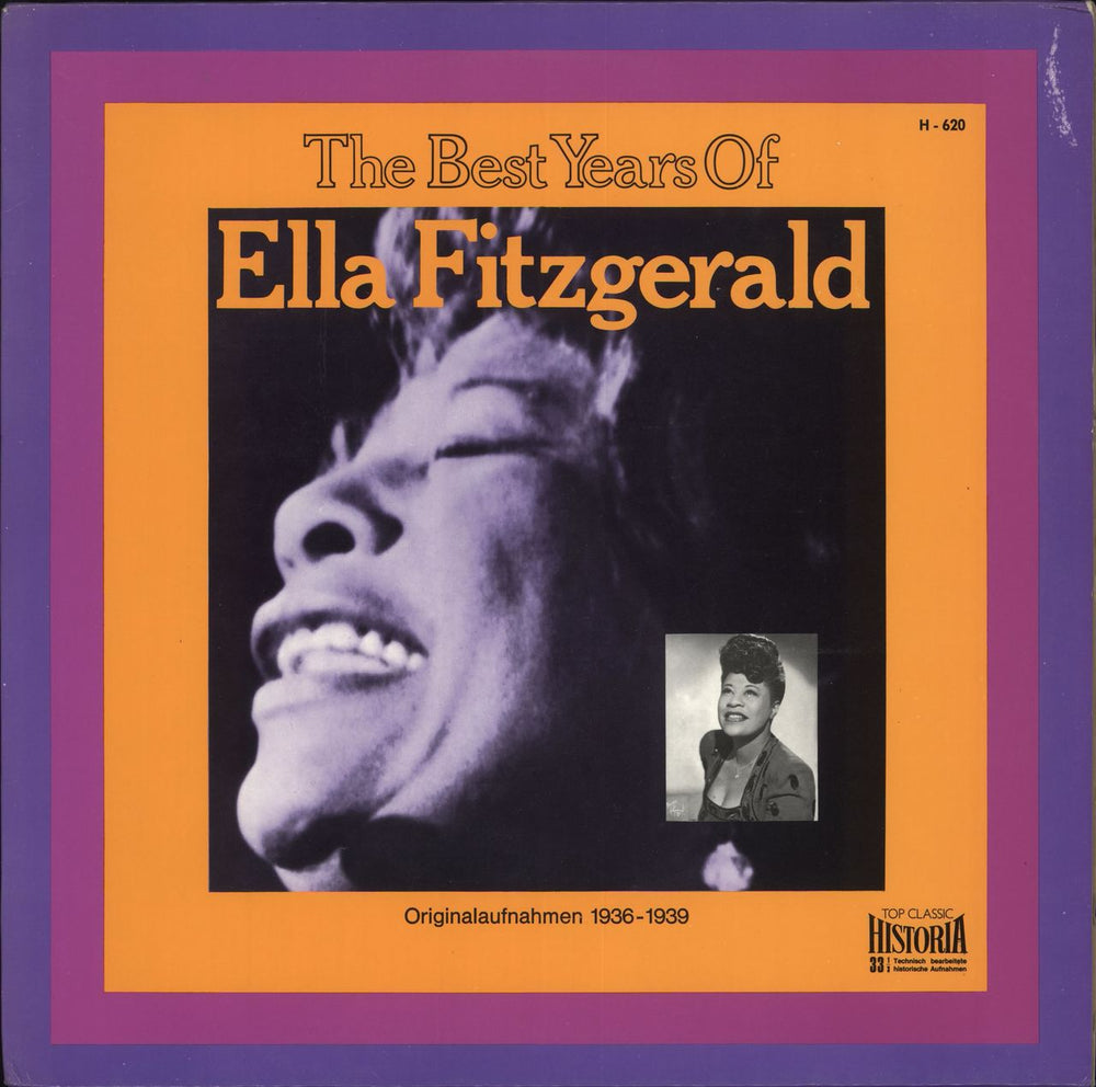 Ella Fitzgerald The Best Years Of Ella Fitzgerald German vinyl LP album (LP record) H620