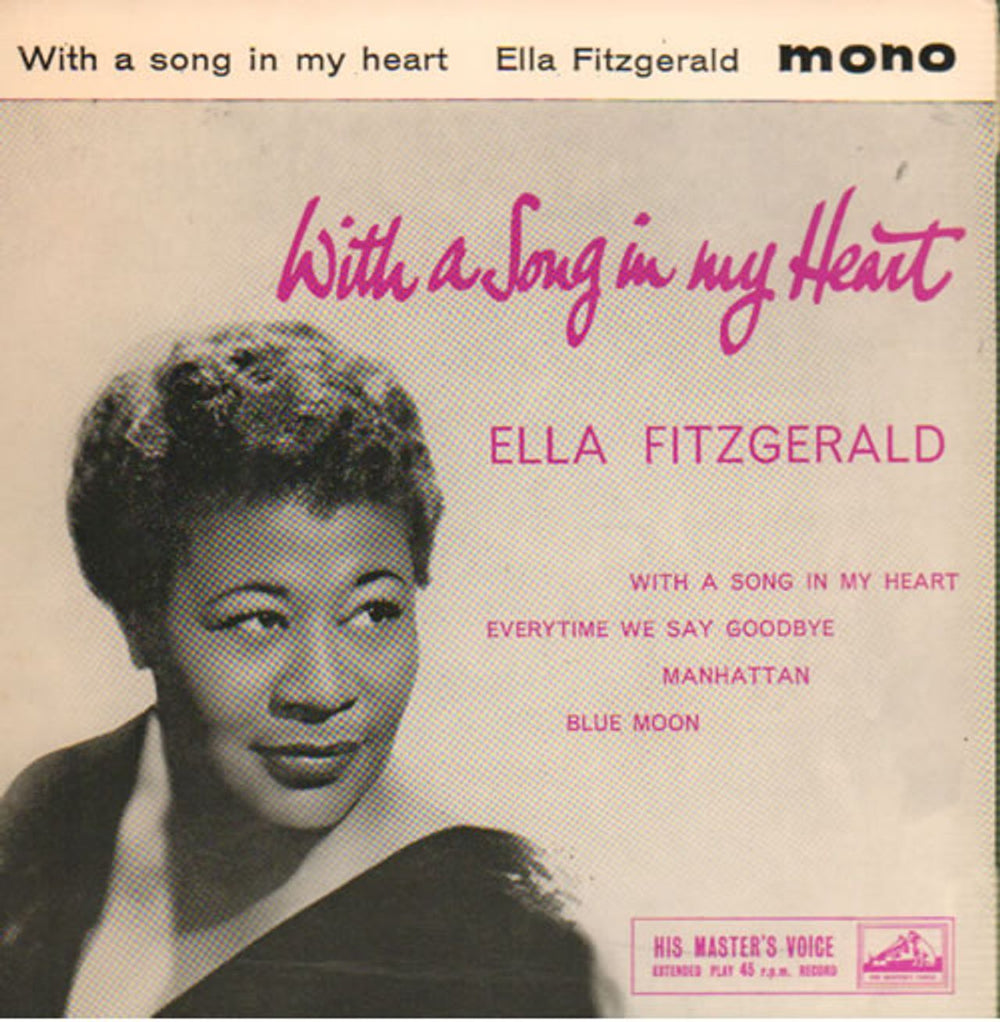 Ella Fitzgerald With A Song In My Heart EP UK 7" vinyl single (7 inch record / 45) 7EG8503