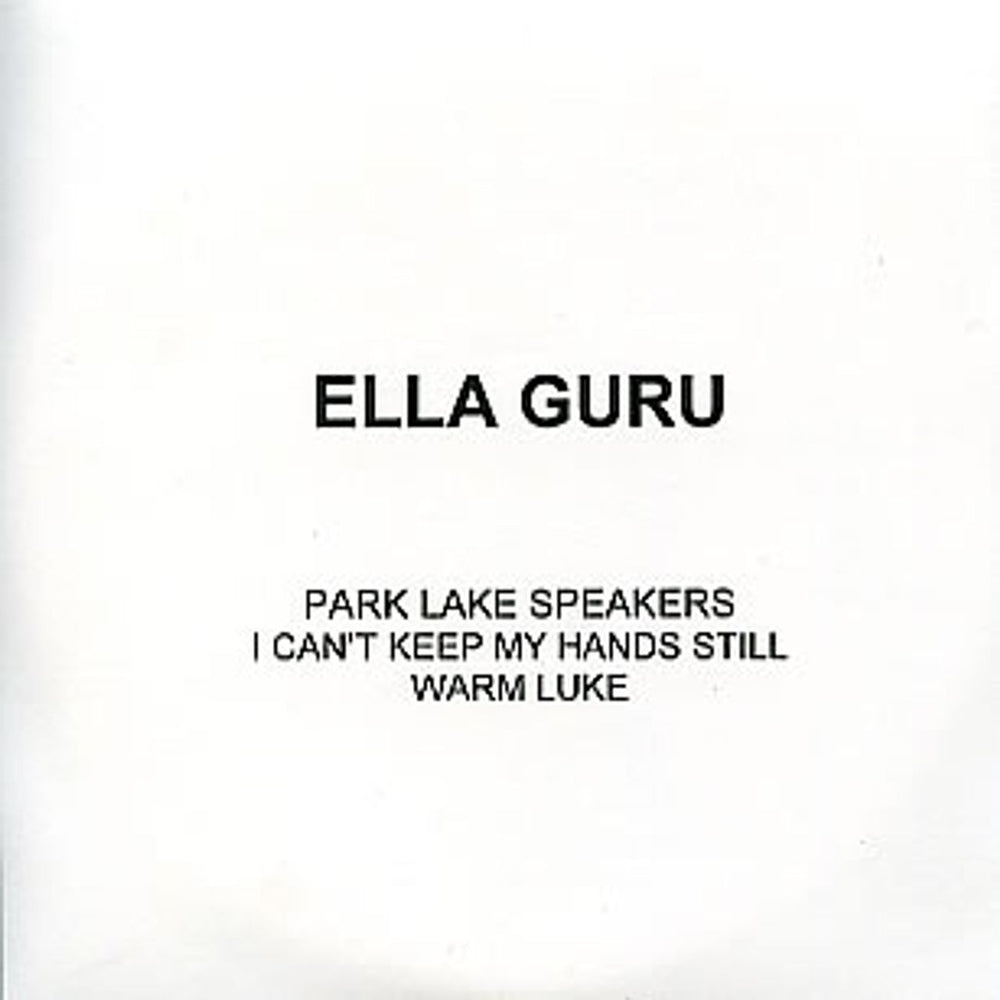 Ella Guru Park Lane Speakers UK Promo CD-R acetate BANANA4