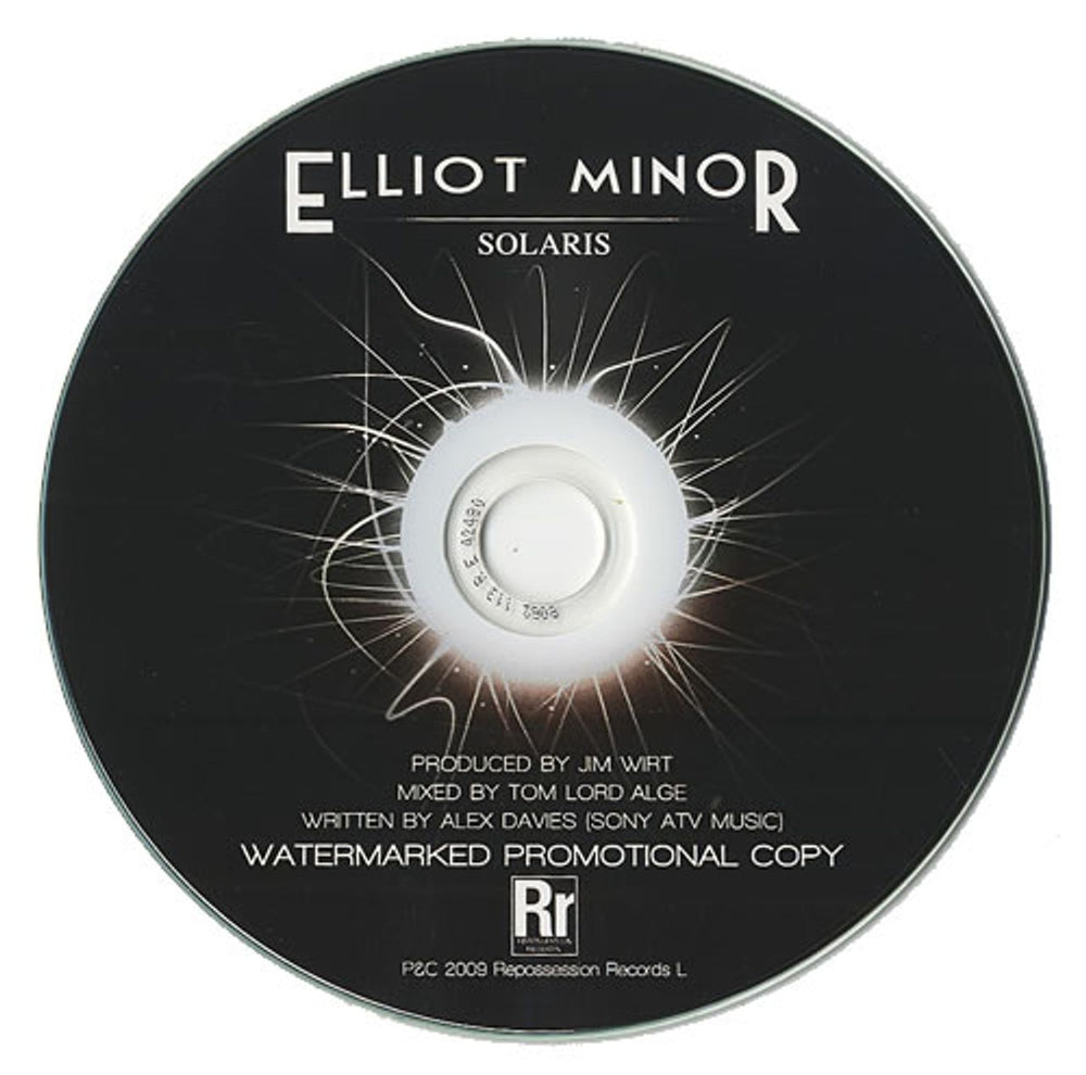 Elliot Minor Solaris UK Promo CD-R acetate CD-R ACETATE