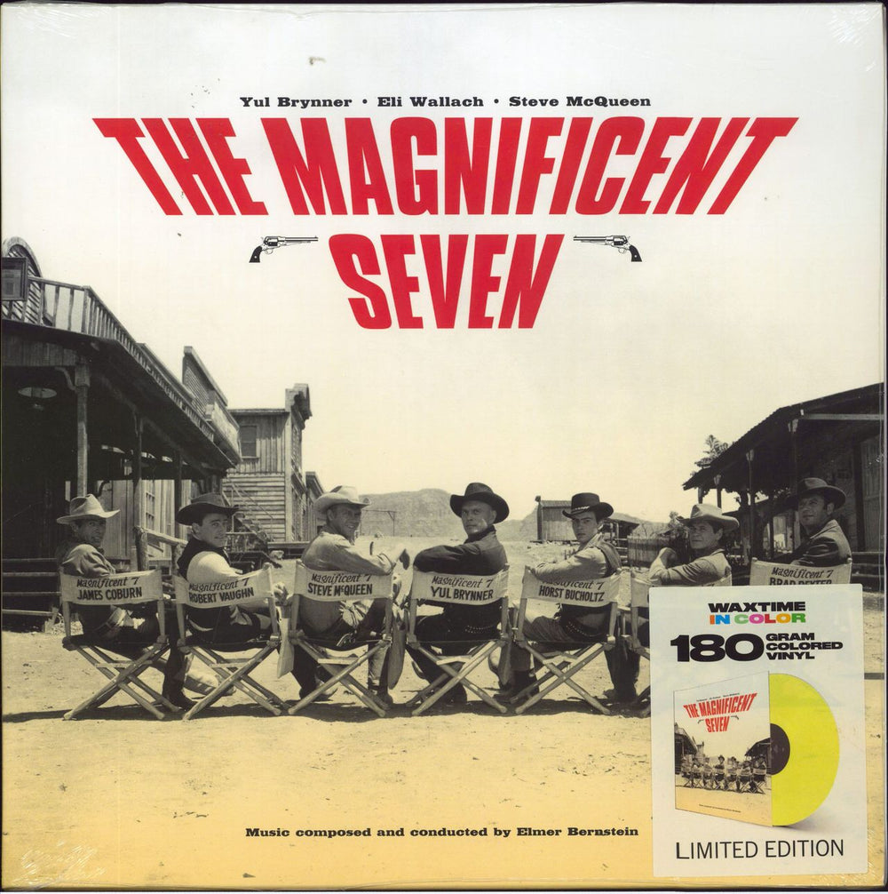 Elmer Bernstein The Magnificent Seven - 180gm Yellow - Sealed UK vinyl LP album (LP record) 950647