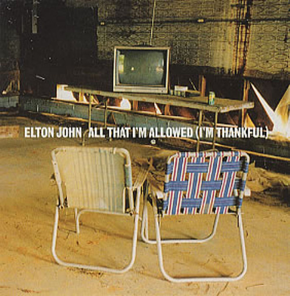 Elton John All That I'm Allowed (I'm Thankful) Spanish Promo CD single (CD5 / 5") ELTONJOHN#1