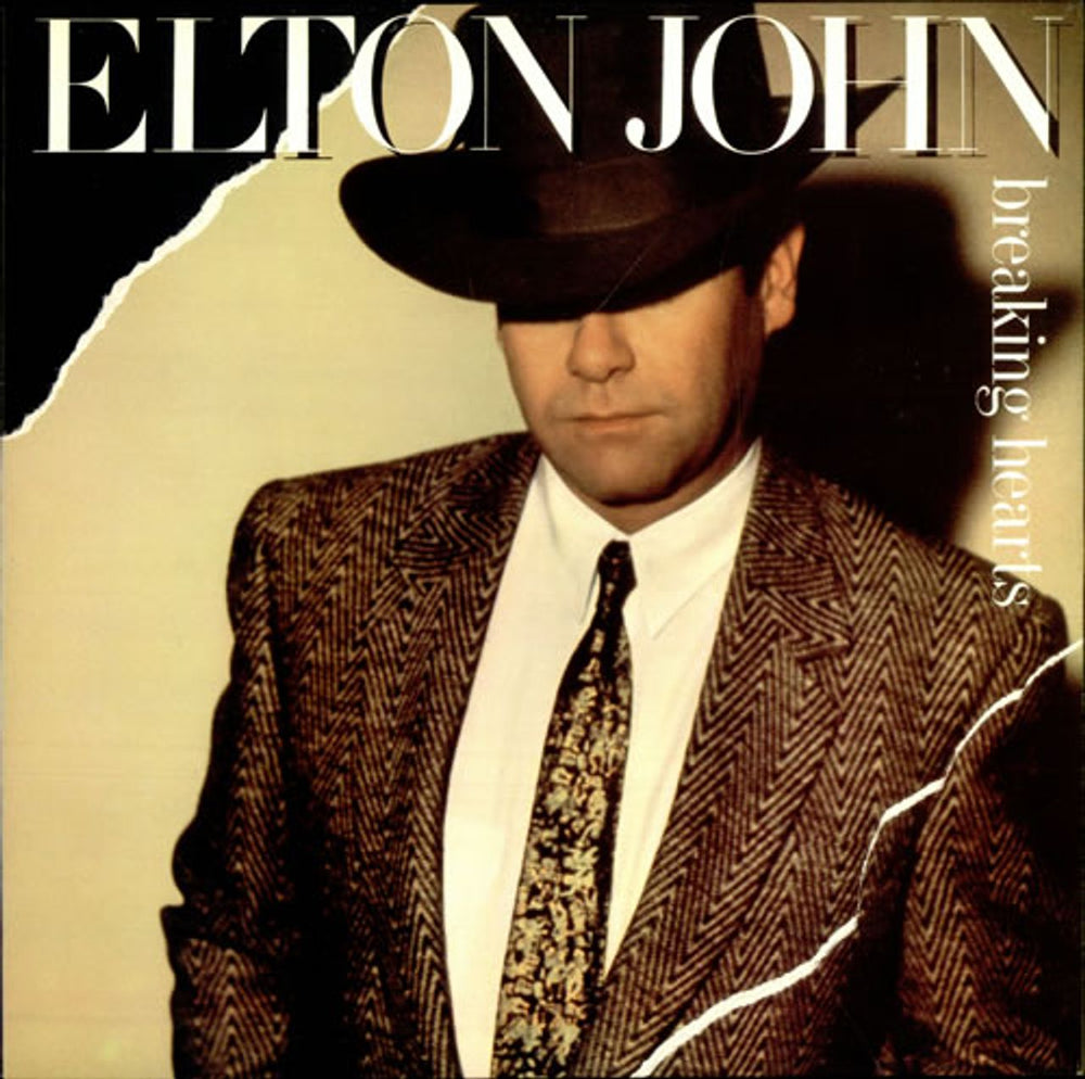 Elton John Breaking Hearts UK vinyl LP album (LP record) HISPD25