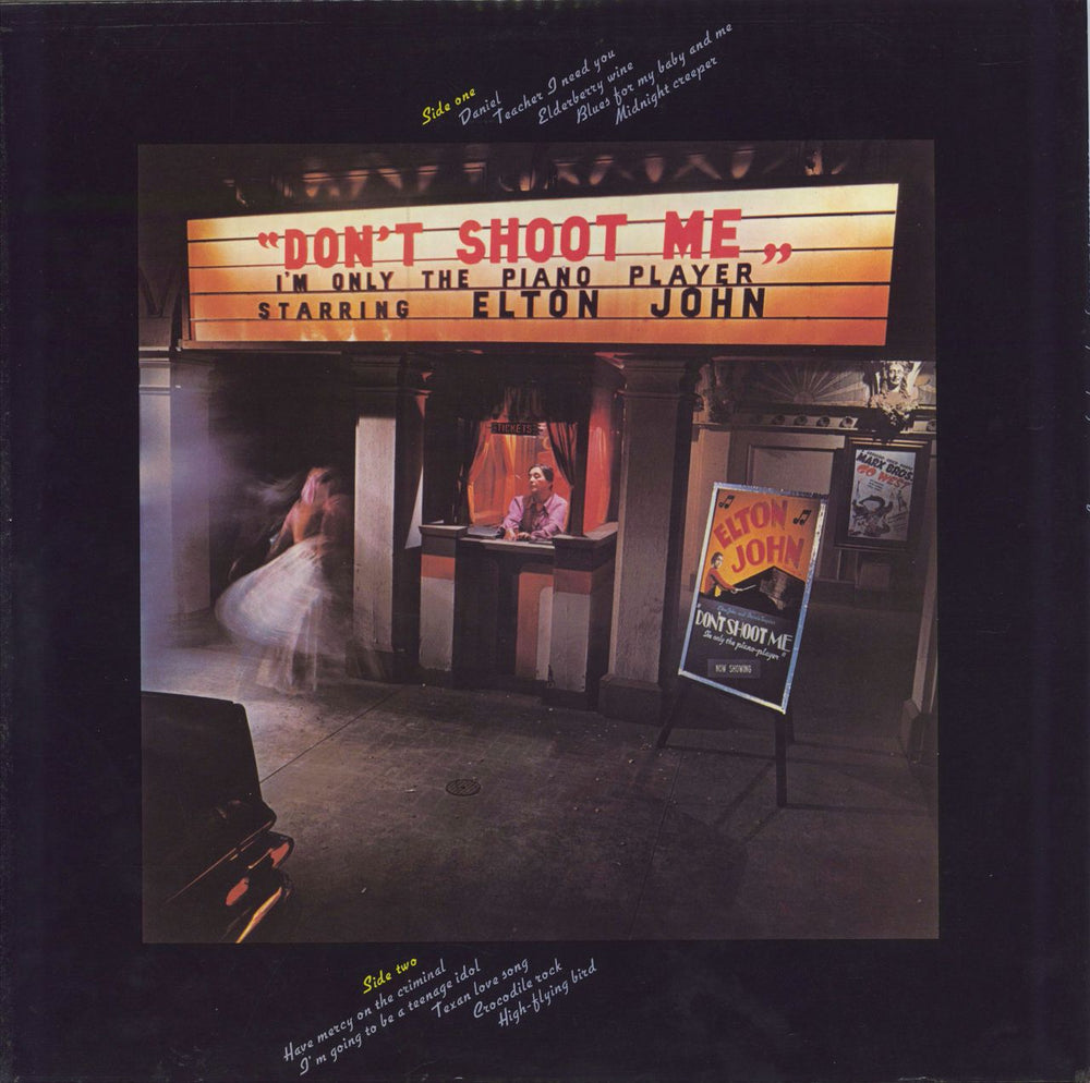 Elton John Don't Shoot Me - 1st - Turquoise UK vinyl LP album (LP record)