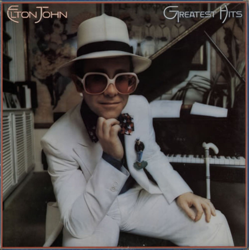 Elton John Greatest Hits - Brown Vinyl UK vinyl LP album (LP record) DJLPH442