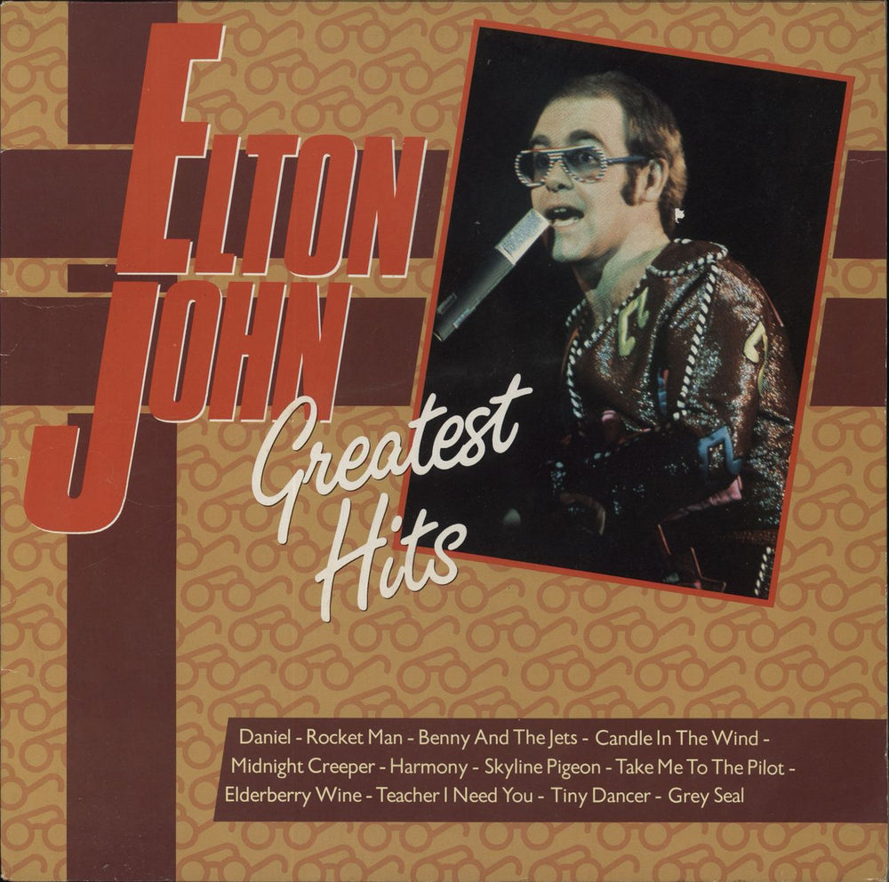 Elton John Greatest Hits Dutch vinyl LP album (LP record) HRLP37