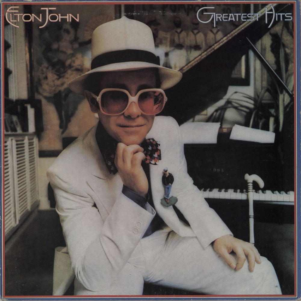 Elton John Greatest Hits UK vinyl LP album (LP record) DJH20442