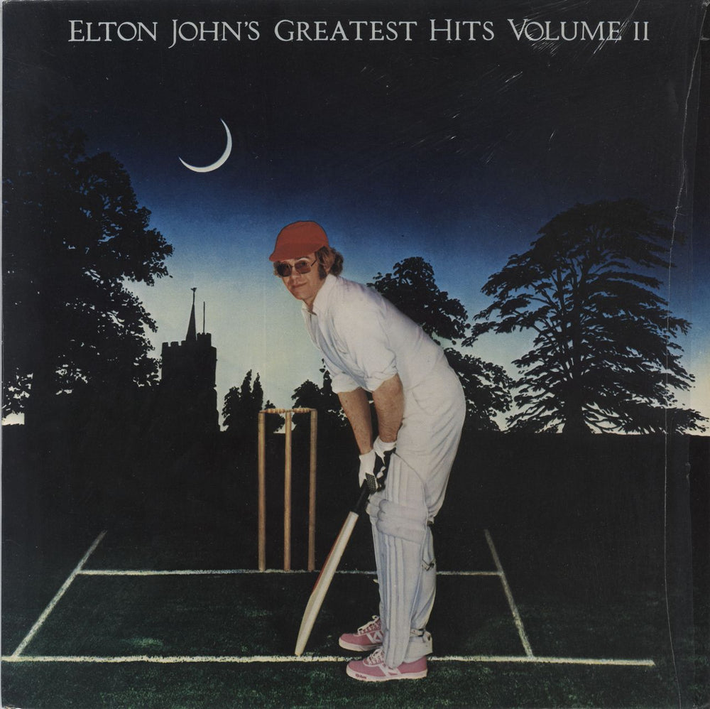 Elton John Greatest Hits Volume II -open shrink UK vinyl LP album (LP record) DJH80520