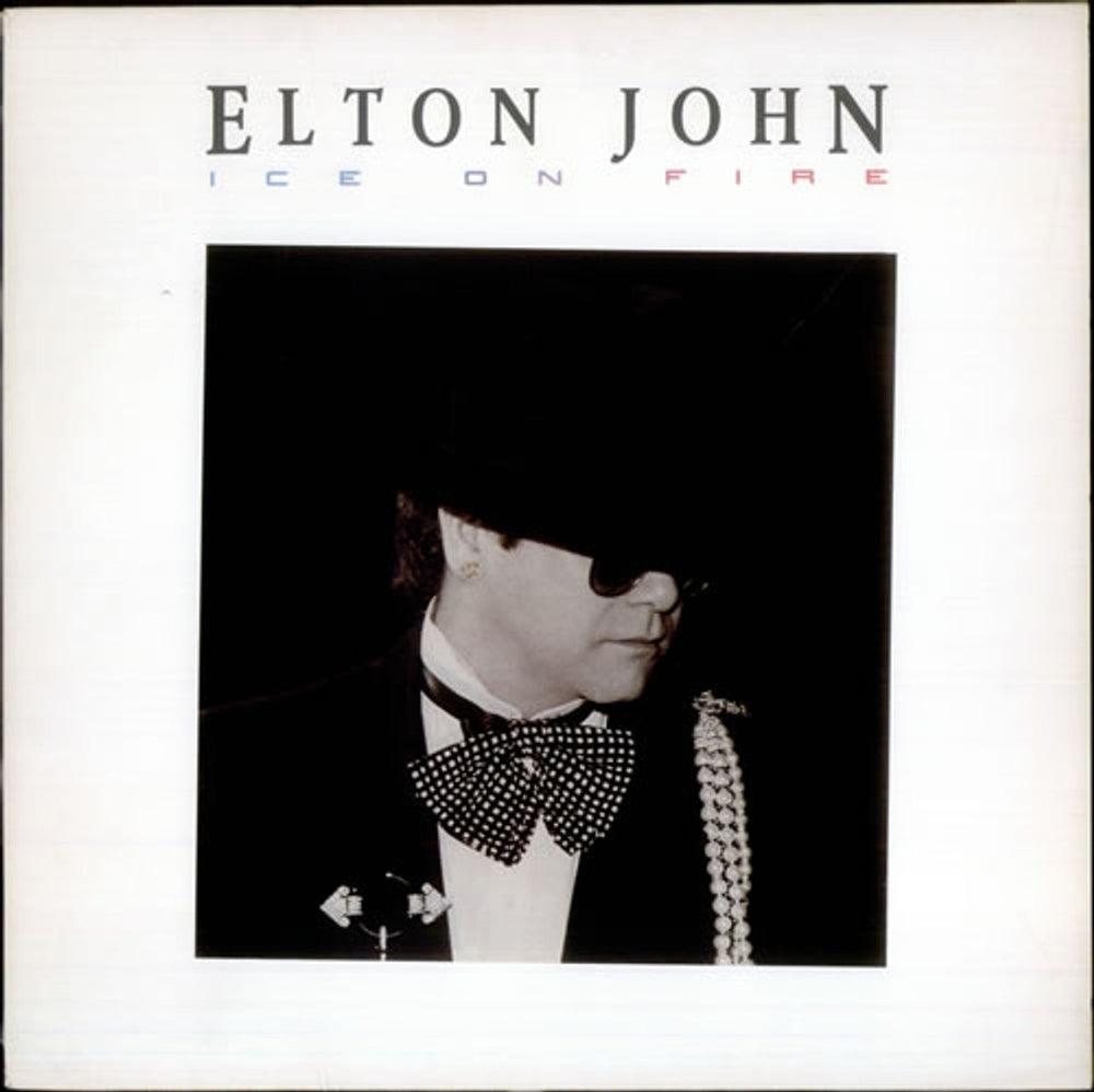 Elton John Ice On Fire UK vinyl LP album (LP record) HISPD26