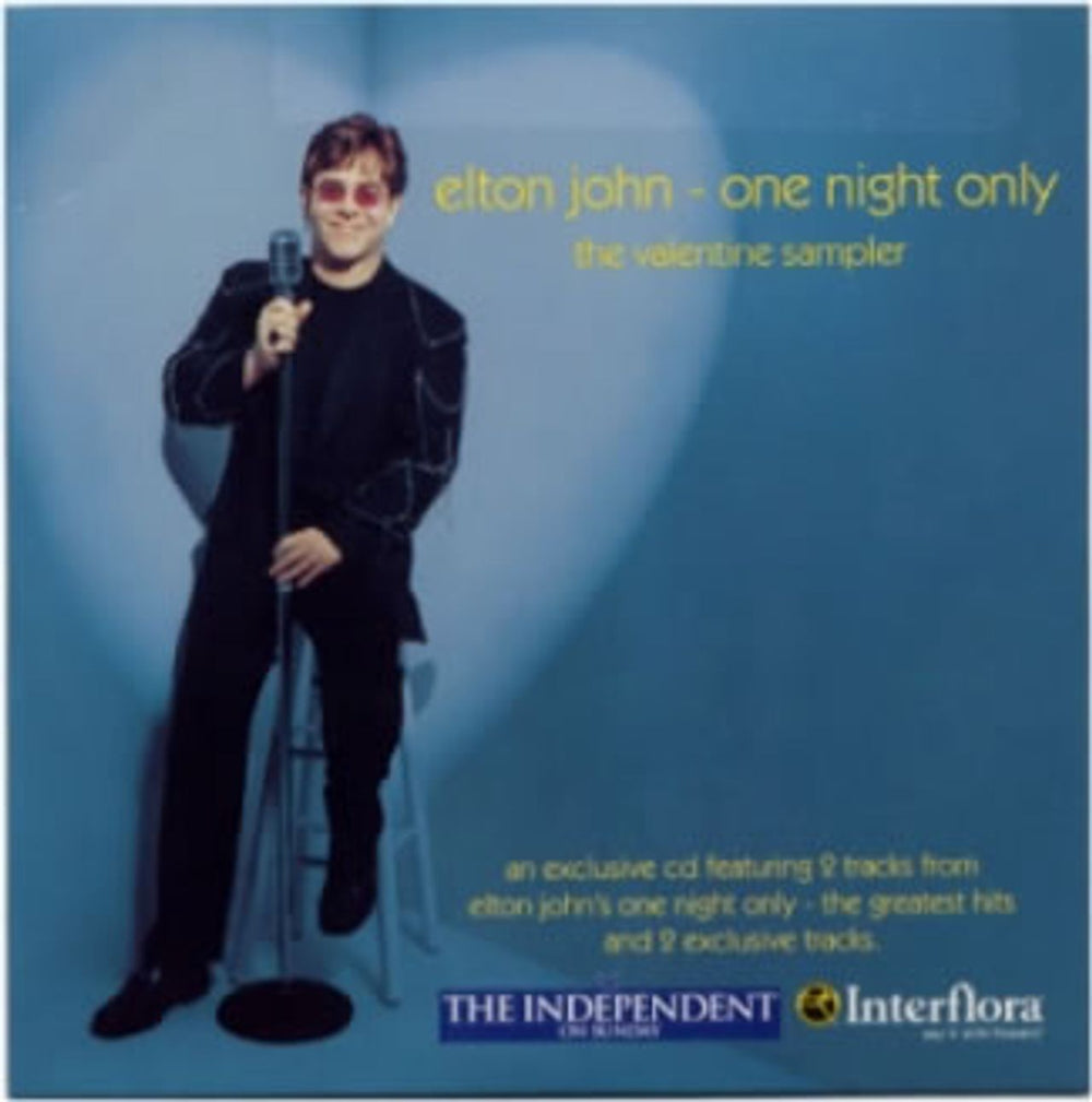 Elton John One Night Only - The Valentine Sampler UK Promo CD single (CD5 / 5") JOHC5ON177373