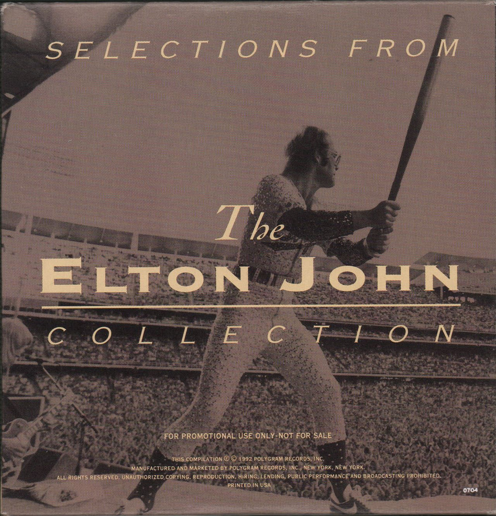 Elton John Selections From Rare Masters/The Elton John Collection US Promo 2 CD album set (Double CD) JOH2CSE27129