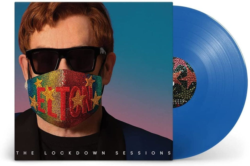 Elton John The Lockdown Sessions - Blue Vinyl - Sealed UK 2-LP vinyl record set (Double LP Album) EMIVX2051