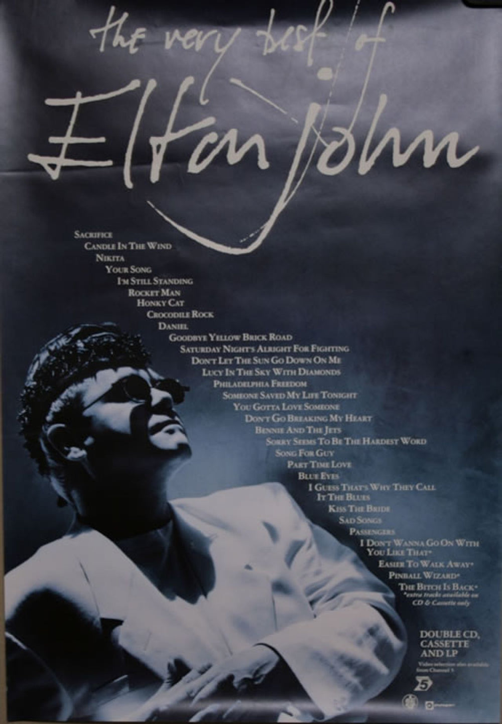 Elton John The Very Best Of Elton John UK Promo poster PROMO POSTER