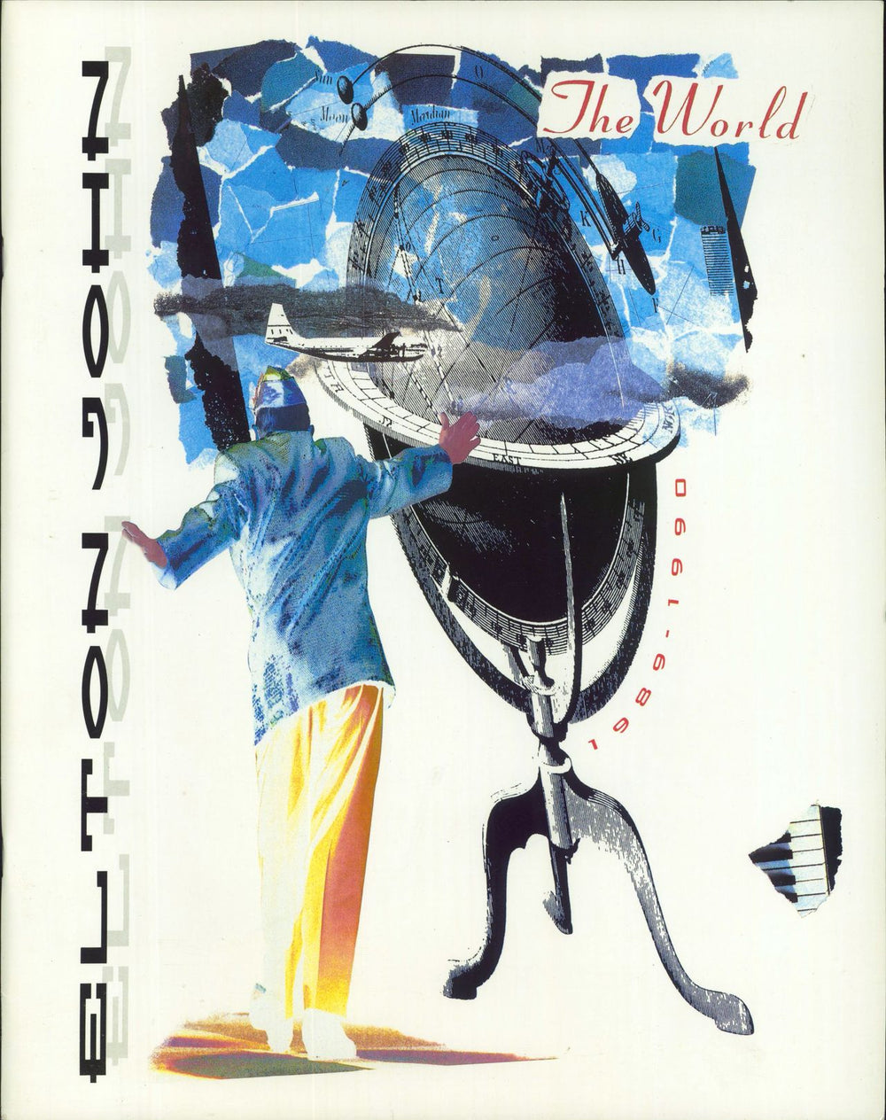 Elton John The World 1989-1990 + Poster UK tour programme TOUR PROGRAMME