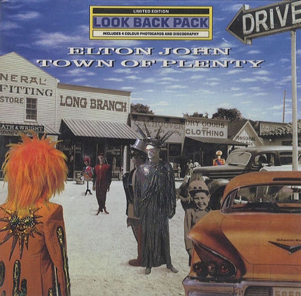 Elton John Town Of Plenty - 'Look Back' Pack UK 7" vinyl single (7 inch record / 45) EJSLB17