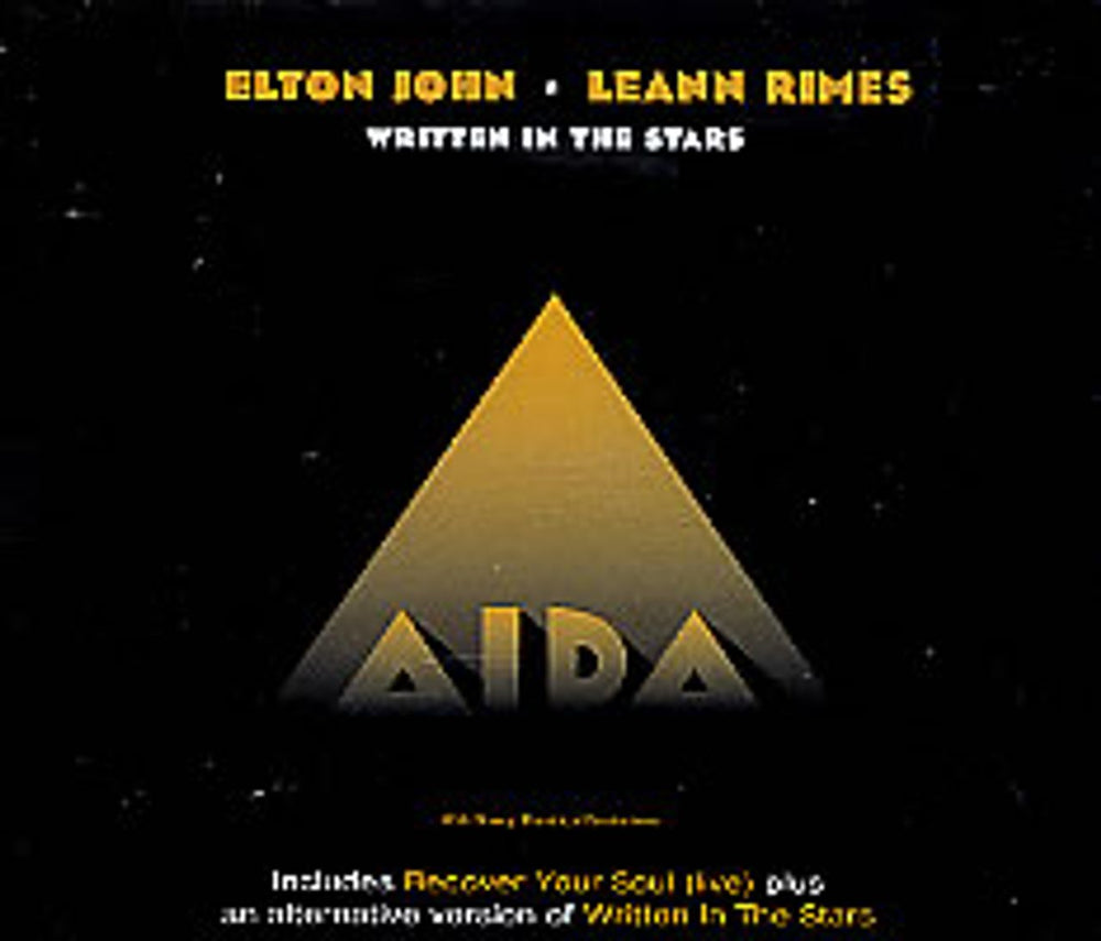 Elton John Written In The Stars UK CD single (CD5 / 5") EJSCD45