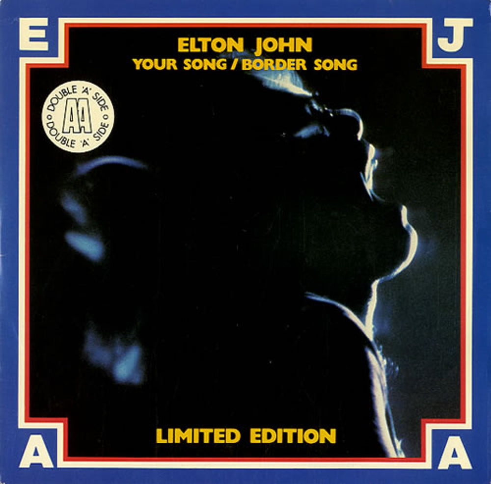 Elton John Your Song / Border Song + Sleeve UK 7" vinyl single (7 inch record / 45) DJS10902