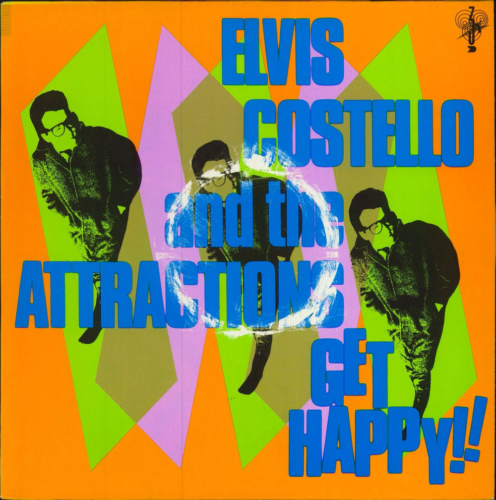 Elvis Costello Get Happy Dutch vinyl LP album (LP record) WEA58114