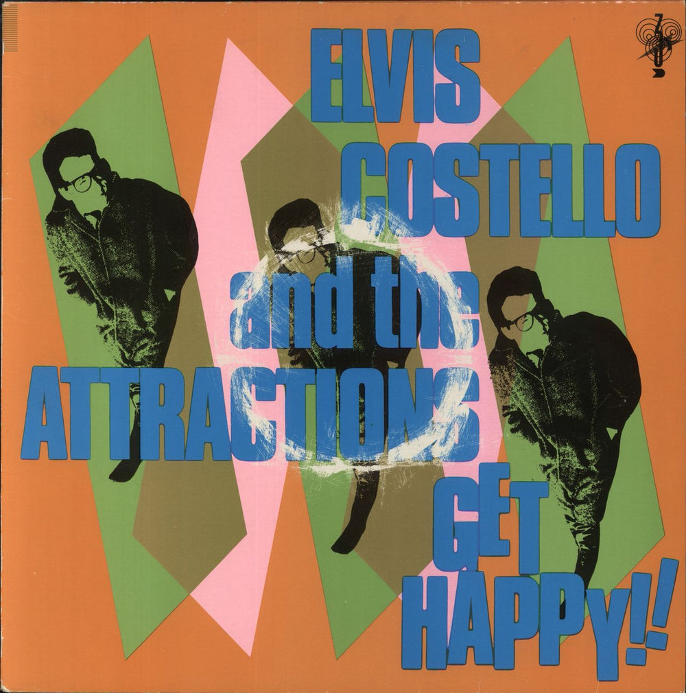 Elvis Costello Get Happy UK vinyl LP album (LP record) SLEPT7