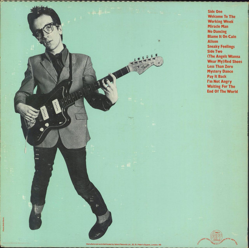 Elvis Costello My Aim Is True - Green Back UK vinyl LP album (LP record) COSLPMY649219