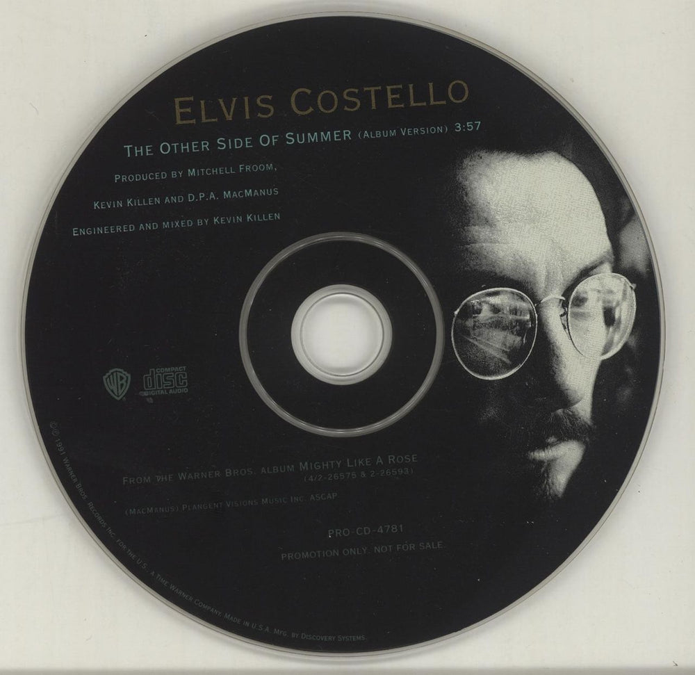 Elvis Costello The Other Side Of Summer US Promo CD single (CD5 / 5") COSC5TH104650