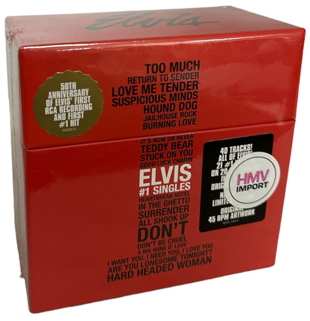 Elvis Presley #1 Singles - Sealed US Cd single boxset — RareVinyl.com