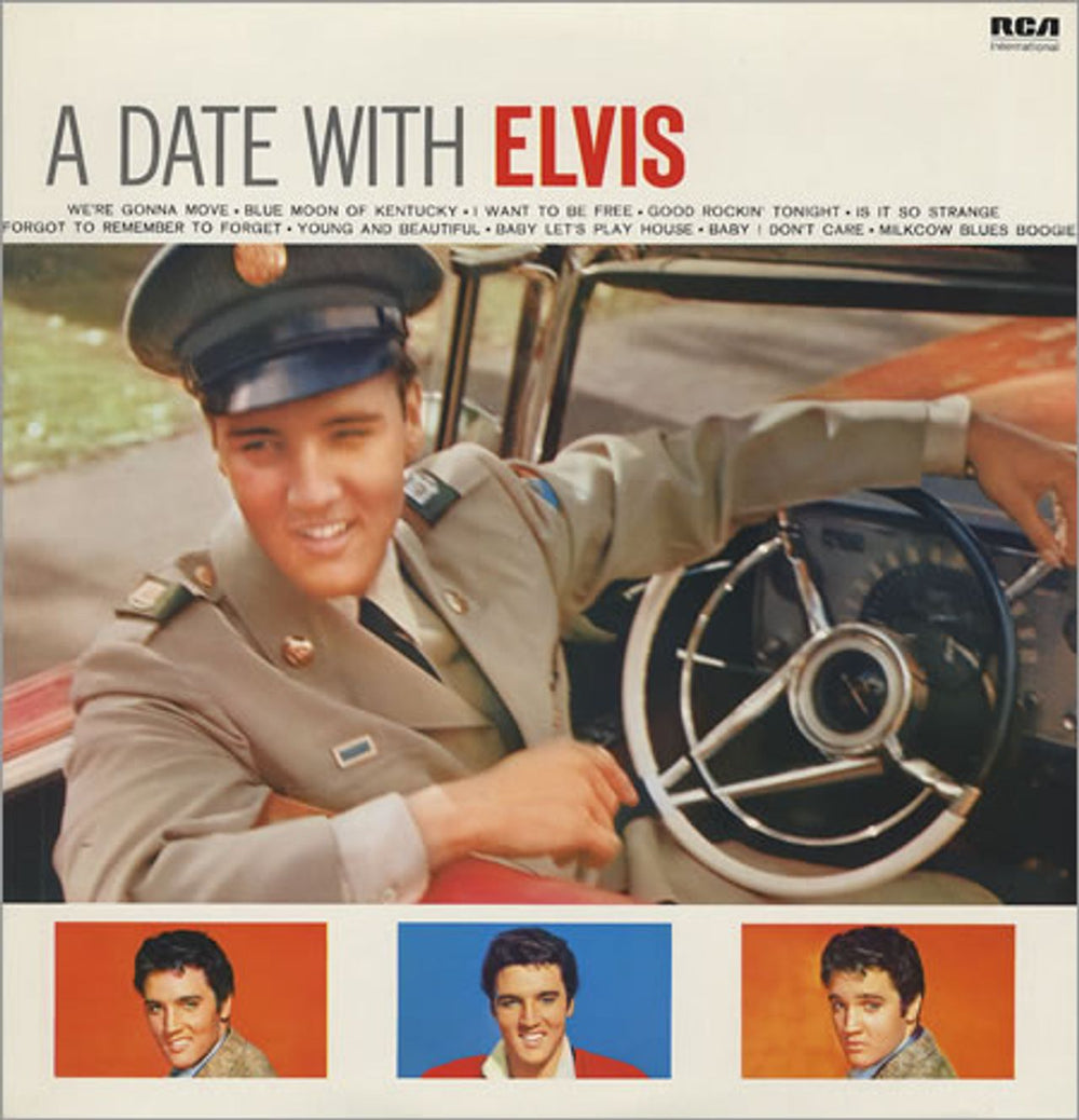 Elvis Presley A Date With Elvis UK vinyl LP album (LP record) NL89097