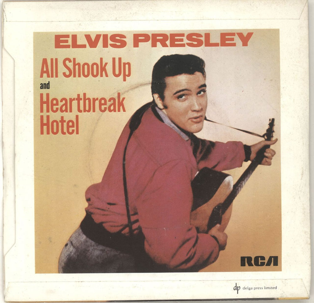 Elvis Presley All Shook Up - 4prong UK 7" vinyl single (7 inch record / 45)