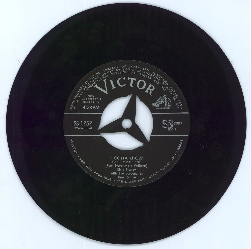 Elvis Presley Are You Lonesome Tonight? Japanese 7" vinyl single (7 inch record / 45)