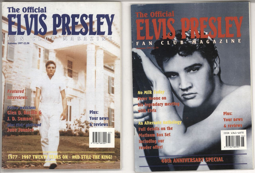 Elvis Presley Assorted Magazines UK magazine