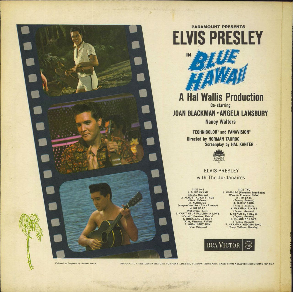 Elvis Presley Blue Hawaii - Red Spot - FB UK vinyl LP album (LP record)