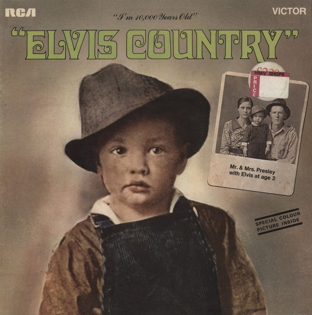 Elvis Presley Elvis Country UK vinyl LP album (LP record) SF8172